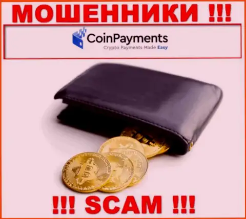 Будьте осторожны, вид работы CoinPayments, Криптовалютный кошелек - это надувательство !