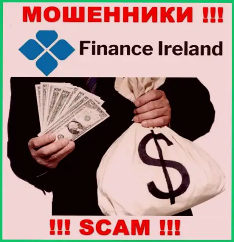 В дилинговой компании Finance Ireland лишают денег игроков, требуя вводить деньги для оплаты комиссионных платежей и налогового сбора