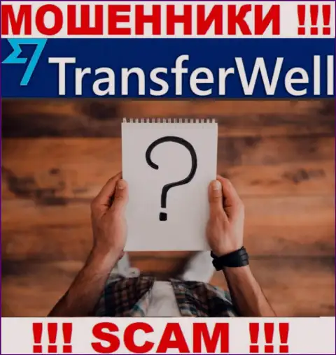 О лицах, управляющих организацией TransferWell Net ничего не известно