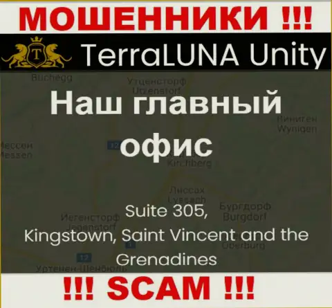 Совместно сотрудничать с конторой TerraLuna Unity не спешите - их офшорный юридический адрес - Suite 305, Kingstown, Saint Vincent and the Grenadines (информация с их сайта)