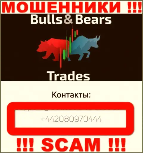 Будьте очень внимательны, вас могут одурачить мошенники из организации Bulls BearsTrades, которые звонят с разных номеров телефонов