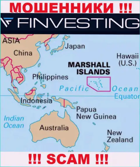 Marshall Islands - это юридическое место регистрации конторы Finvestings Com