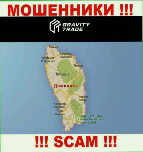 Gravity Trade безнаказанно сливают людей, т.к. зарегистрированы на территории Commonwealth of Dominica