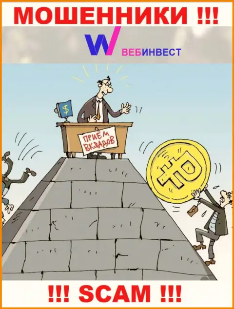WebInvestment Ru обманывают, предоставляя мошеннические услуги в сфере Пирамида