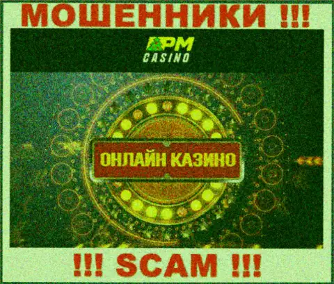 Направление деятельности internet мошенников PM Casino - это Casino, однако имейте ввиду это надувательство !!!