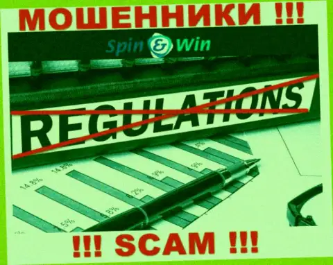 Будьте крайне осторожны, у интернет мошенников Spin Win нет регулятора