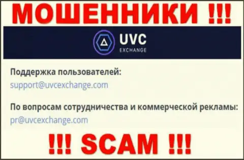 Установить контакт с интернет-мошенниками UVC Exchange можно по этому адресу электронного ящика (инфа взята с их сайта)