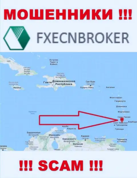 ФХаЕЦН Брокер - это ВОРЫ, которые официально зарегистрированы на территории - Saint Vincent and the Grenadines