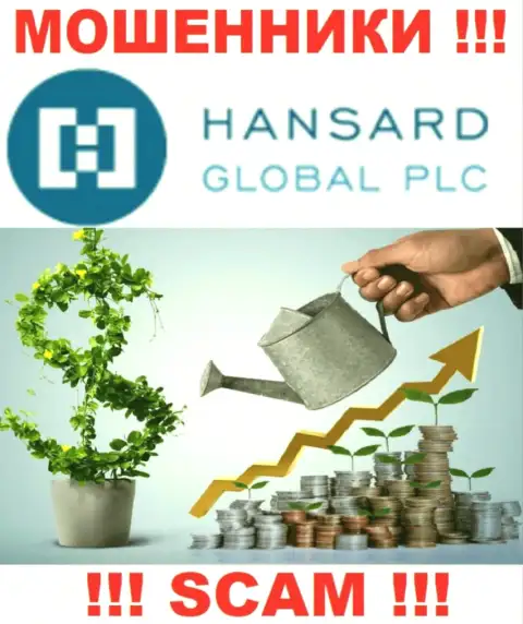 Хансард Ком заявляют своим доверчивым клиентам, что оказывают услуги в сфере Инвестиции