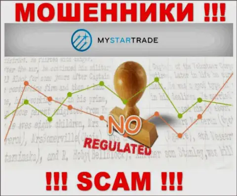 У MyStarTrade Com на онлайн-сервисе не имеется сведений о регуляторе и лицензии компании, следовательно их вовсе нет