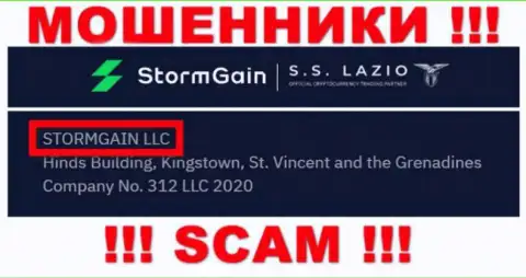 Сведения о юридическом лице Storm Gain - это организация STORMGAIN LLC