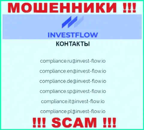 Установить контакт с мошенниками ИнвестФлоу сможете по данному е-майл (информация взята была с их интернет-сервиса)