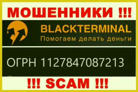 BlackTerminal мошенники глобальной internet сети !!! Их номер регистрации: 1127847087213