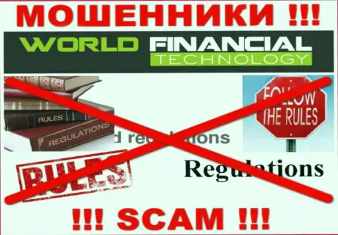 World Financial Technology действуют нелегально - у данных internet мошенников нет регулятора и лицензии, осторожнее !!!