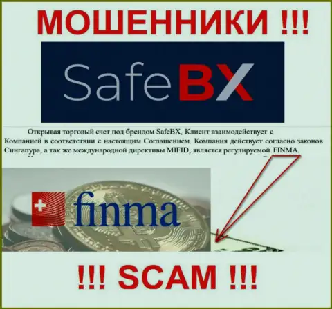 SafeBX Com и их регулятор: FINMA - это ЖУЛИКИ !!!