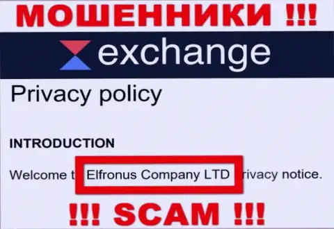 Информация о юридическом лице WavesExchange, ими оказалась организация Elfronus Company LTD