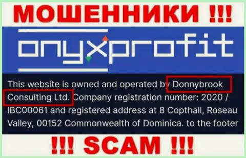 Юридическое лицо компании Доннибрук Консалтинг Лтд - это Donnybrook Consulting Ltd, инфа позаимствована с официального сайта