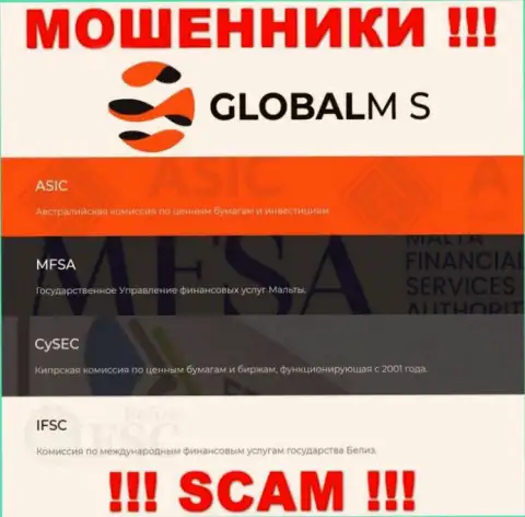 ГлобалМ-С Ком прикрывают свою противоправную деятельность мошенническим регулирующим органом - CySEC