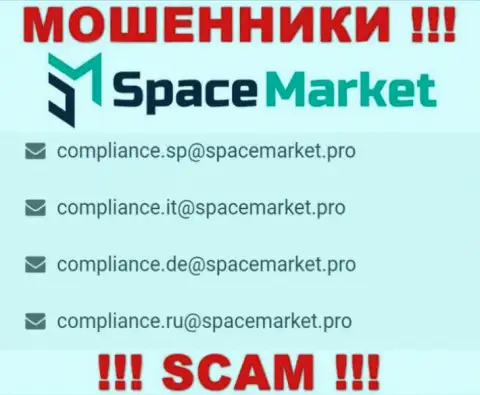 На е-майл, показанный на ресурсе кидал SpaceMarket Pro, писать очень рискованно - это АФЕРИСТЫ !!!