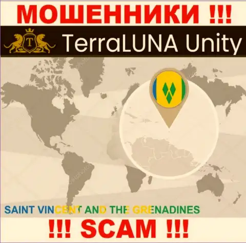 Официальное место регистрации интернет-махинаторов TerraLunaUnity Com - Saint Vincent and the Grenadines