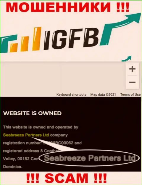 Seabreeze Partners Ltd владеющее компанией IGFB One
