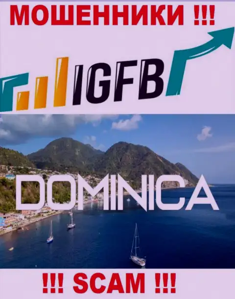 На сайте IGFB написано, что они базируются в оффшоре на территории Dominica