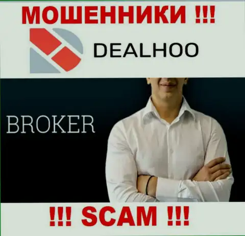 Не стоит верить, что сфера деятельности DealHoo - Broker законна - это лохотрон