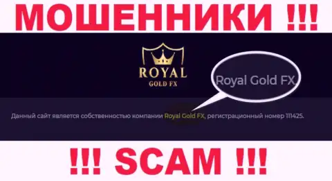 Юридическое лицо RoyalGoldFX Com - это Роял Голд Фх, именно такую инфу предоставили мошенники у себя на веб-портале