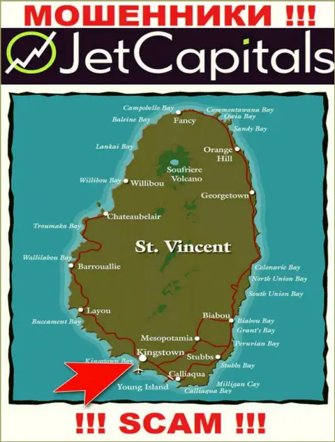 Kingstown, St Vincent and the Grenadines - именно здесь, в оффшорной зоне, отсиживаются мошенники Jet Capitals