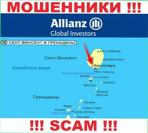 AllianzGlobalInvestors безнаказанно оставляют без средств, так как зарегистрированы на территории - Кингстаун, Сент-Винсент и Гренадины