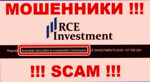РСЕ Инвестмент интернет мошенники и их регулятор - ASIC также