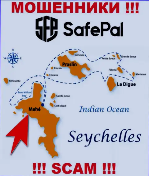 Mahe, Republic of Seychelles - это место регистрации конторы SafePal Io, которое находится в оффшоре