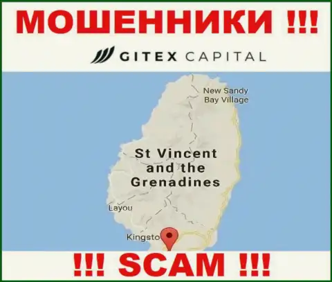 У себя на веб-ресурсе GitexCapital Pro написали, что зарегистрированы они на территории - St. Vincent and the Grenadines