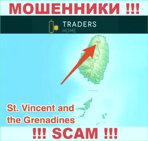 Контора TradersHome Ltd имеет регистрацию в офшоре, на территории - St. Vincent and the Grenadines
