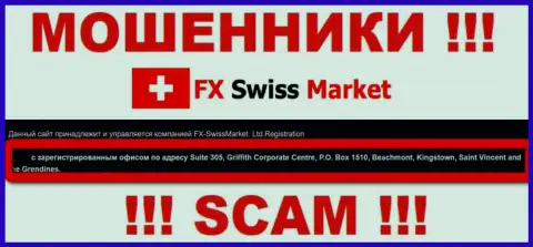 Официальное место регистрации обманщиков FX-SwissMarket Com - Saint Vincent and the Grendines