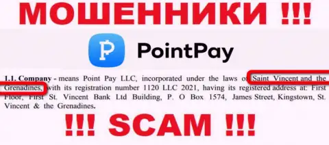 Point Pay LLC - это обманная контора, пустившая корни в офшорной зоне на территории Kingstown, St. Vincent and the Grenadines