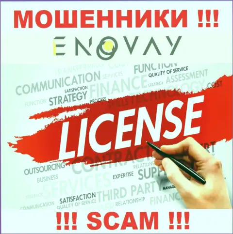 У организации ЭноВей нет разрешения на осуществление деятельности в виде лицензии - это МОШЕННИКИ