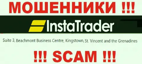 Suite 3, Beachmont Business Centre, Kingstown, St. Vincent and the Grenadines - это офшорный юридический адрес ИнстаТрейдер Нет, откуда ОБМАНЩИКИ обдирают своих клиентов