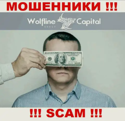 Работа Wolfline Capital ПРОТИВОЗАКОННА, ни регулятора, ни разрешения на право деятельности нет