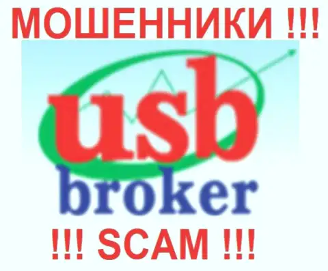 Лого лохотронной ФОРЕКС компании ЮСБ Брокер
