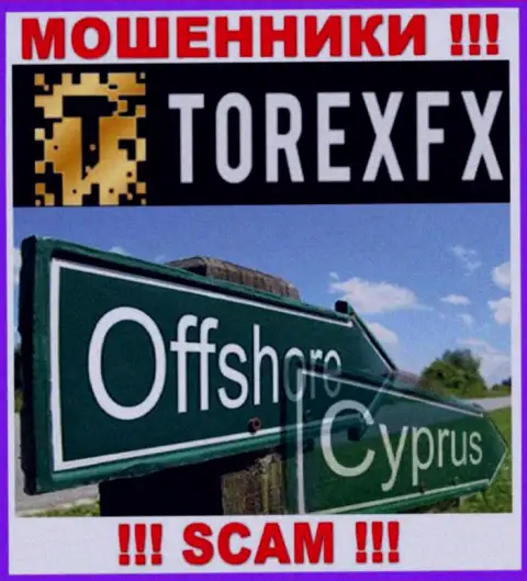 Юридическое место базирования TorexFX на территории - Кипр